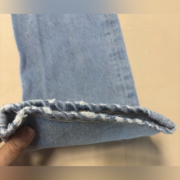 Agolde Women's Light Blue Straight Leg Mia Jeans‎ Organic Cotton - Picture 13 of 16